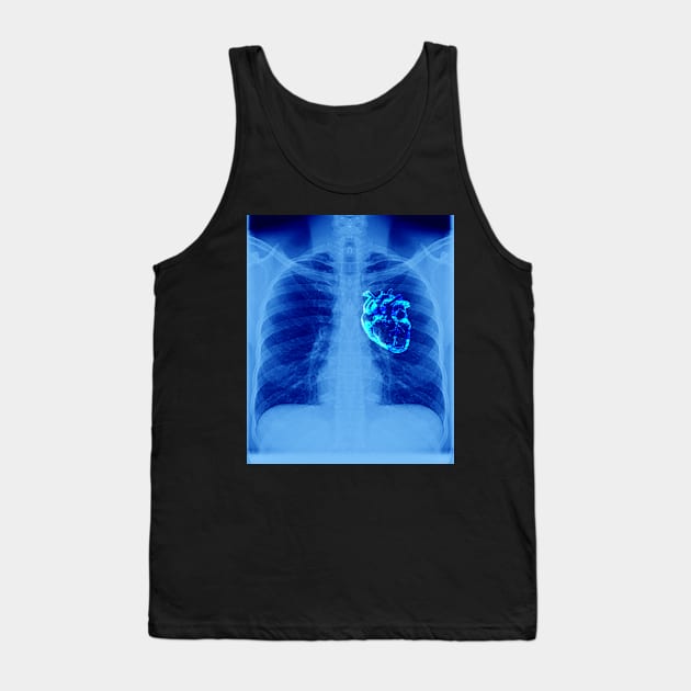 Broken Heart Tank Top by Zefkiel